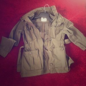 Abercrombie hunter green cargo jacket